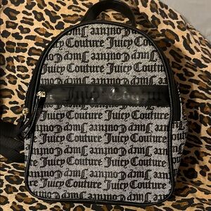 Juicy Couture Black and White Mini Backpack